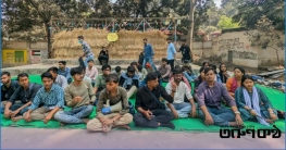 জবিতে কেন্দ্রীয় মন্দিরের দাবিতে শিক্ষার্থীদের অবস্থান কর্মসূচি